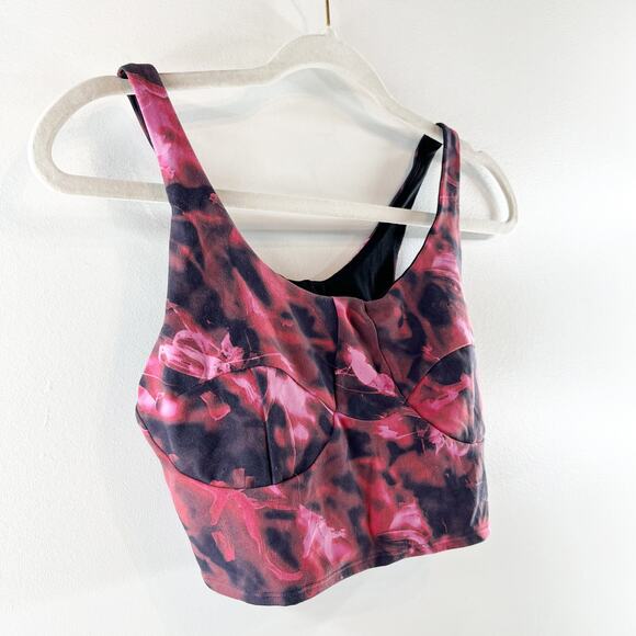 Lululemon Nulu Front-Darting Yoga Bra Intensity Pink Blossom Multi 8 - Picture 7 of 7